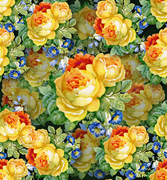 Watercolor flower  background - Foto, Bild