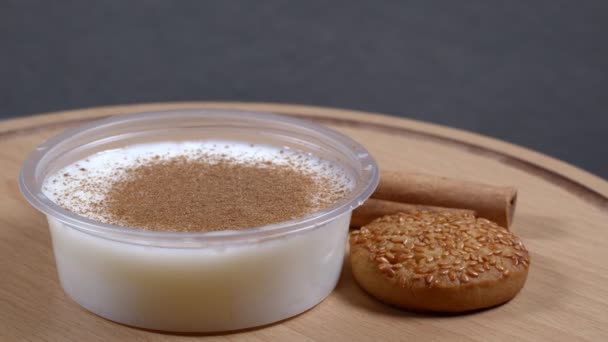 Delicious Turkish Traditional Rice Pudding - Footage, Video