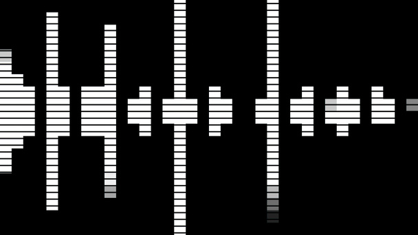 Audio ekvalizér tyče použít pro hudbu a výpočty počítače v bílé barvě - Fotografie, Obrázek