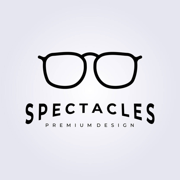 現代眼鏡ロゴアイコンシンボルベクトルサインラベルイラストデザイン眼鏡店ロゴ - ベクター画像