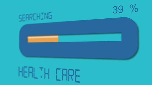 searching health care progress bar with percent numbe - Photo, Image