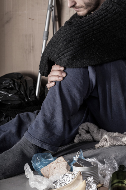 Homeless and disabled man - Valokuva, kuva