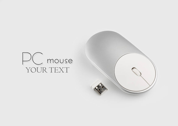 Počítačová myš izolovaná na bílém pozadí. Myš PC - Fotografie, Obrázek
