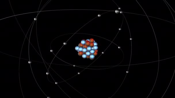 Titan zoomen heraus - Atome 3D-Animation - Filmmaterial, Video