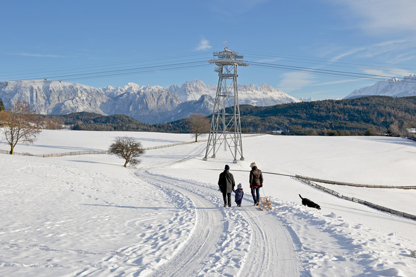 chůze na sněhu - Fotografie, Obrázek