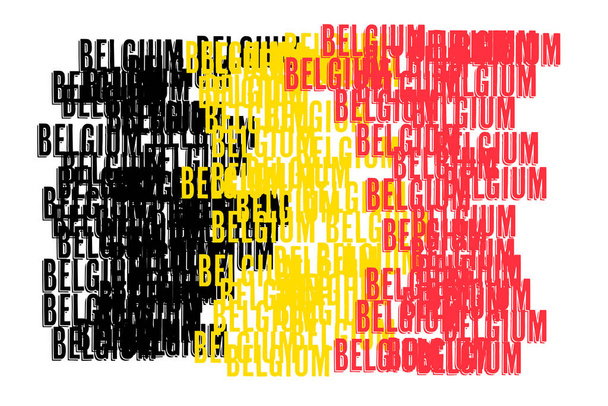 Belçika bayrağı, vektör illüstrasyonu - Vektör, Görsel