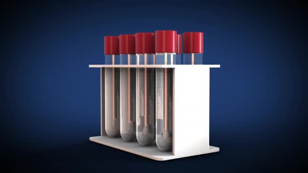 Тест на коронавірусну кров Позитивний аналіз зразка крові в пробірках для
 - Кадри, відео