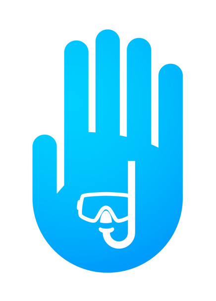 pictogram van een hand - Vector, afbeelding