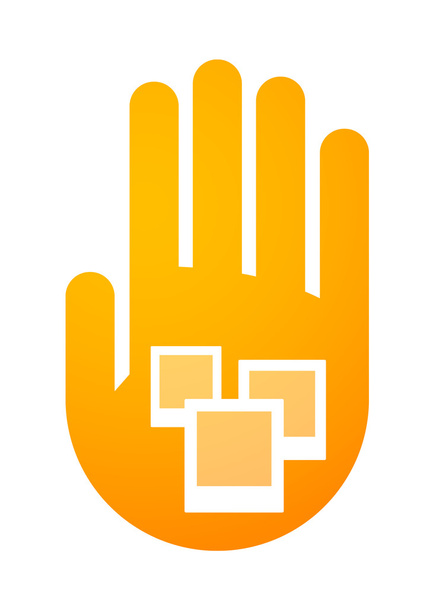 ikona ruky - Vektor, obrázek