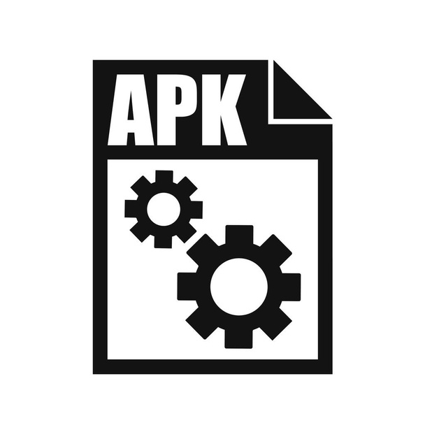 Icona vettoriale del file APK, Stile di progettazione piatto - Vettoriali, immagini