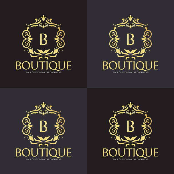 Modelo de design de logotipo boutique. Ilustração vetorial - Vetor, Imagem
