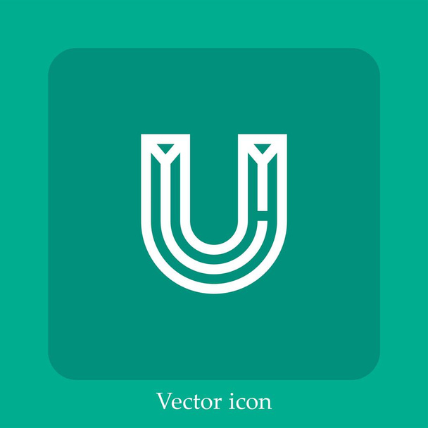 icona vettoriale fritter icon.Line lineare con ictus modificabile - Vettoriali, immagini