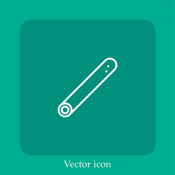 Lakritzstock-Vektor-Symbol linear icon.Line mit editierbarem Strich - Vektor, Bild