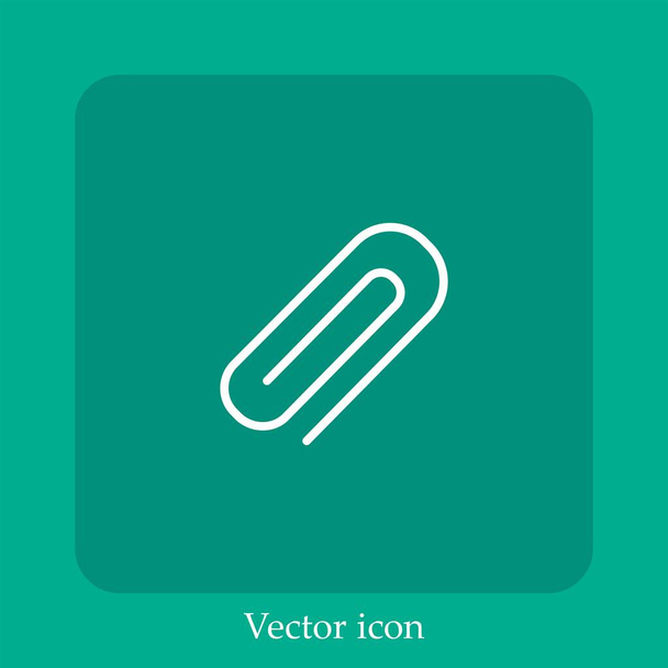 paper clip vector icon - Vector, Image