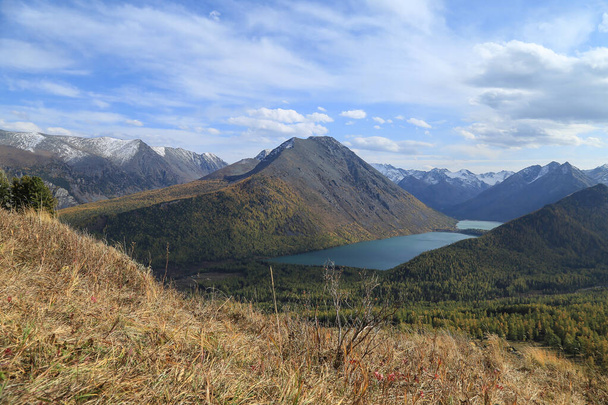 Multinsky Lakes in Altai mountains in autumn - Fotó, kép