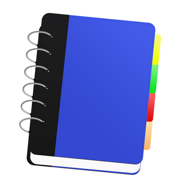 egy kék notebook - Fotó, kép