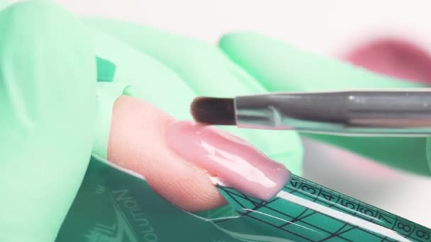 Nail tips manicurist gel polish - Séquence, vidéo