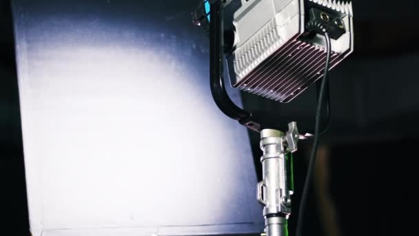 Professional lighting equipment on the movie set - Footage, Video