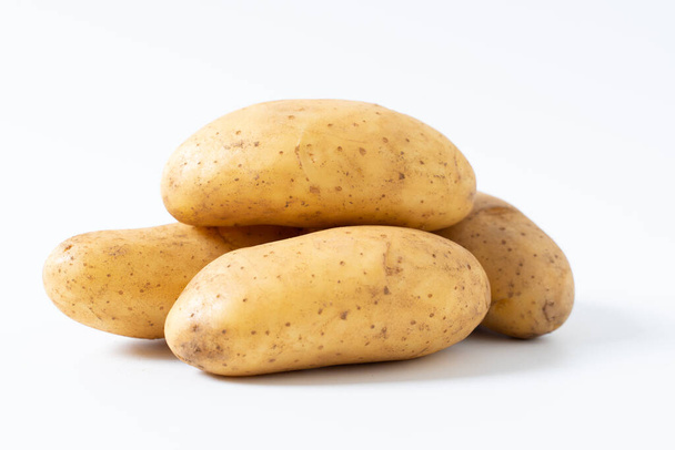 raw potatoes isolated on white background - Foto, Imagen