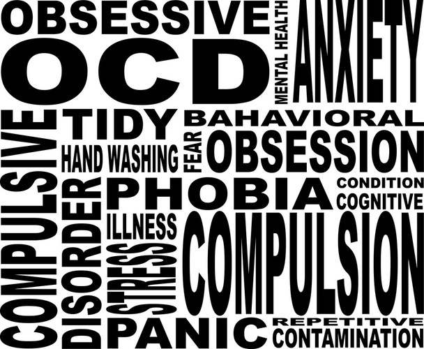 koncepcja OCD - Wektor, obraz