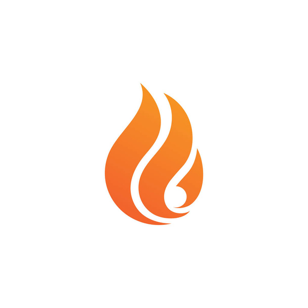 Feuer Flamme Logo Vektor Illustration - Vektor, Bild
