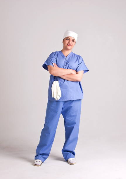 Lady Doctor in Operational Clothes - Photo, Image