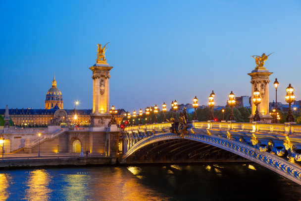 Híd Alexander Iii, Párizs, Franciaország - Fotó, kép