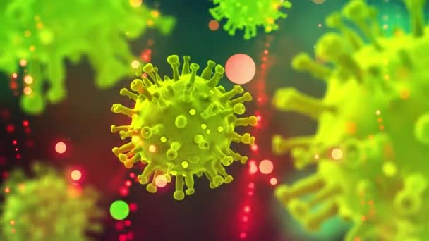 Coronavirus medical  research background - Footage, Video