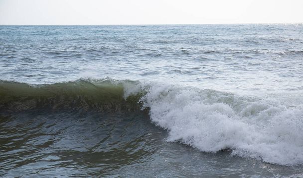 Southern coast of Crimea sea waves spring - Foto, Imagen