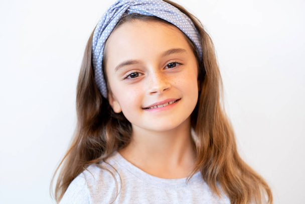 kid portrait happy childhood smiling girl face - Φωτογραφία, εικόνα