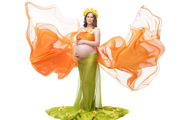 Beautiful pregnant girl - Fotó, kép