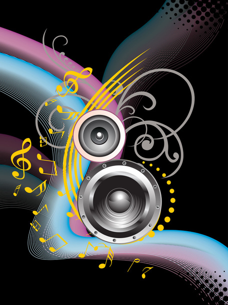 Vector musical background - Vector, Image