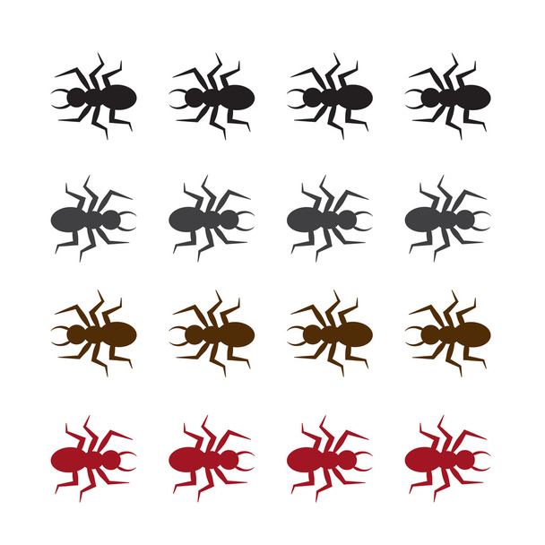bug silhouette színek - Vektor, kép