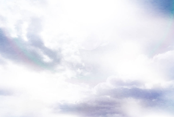 Небесна хмара світлий пейзажний фон
  - Вектор, зображення