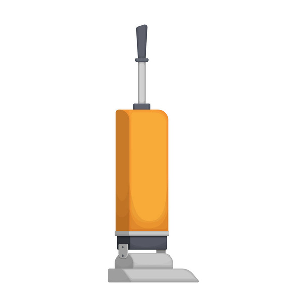 Vacuum cleaner vector cartoon icon. Vector illustration electric vacuum on white background. Isolated cartoon illustration icon of cleaner. - Vektor, obrázek