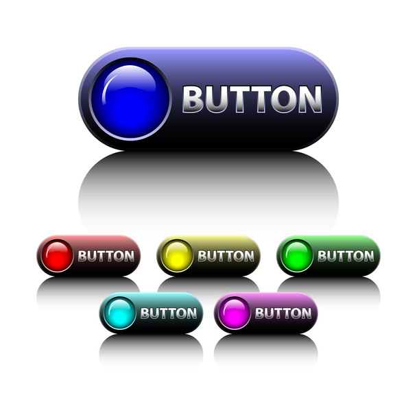 Differnt colour buttons available in both jpeg and eps8 format - Vektor, Bild