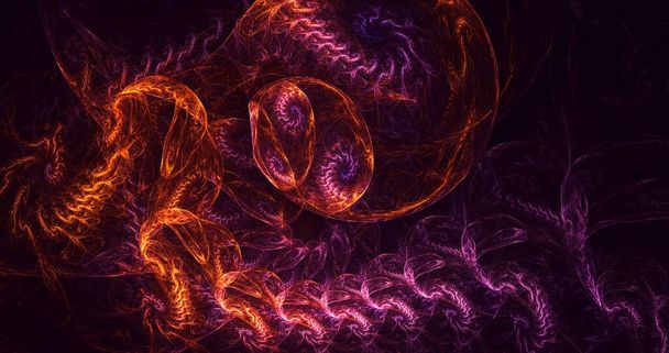 3D weergave abstracte kleurrijke fractal licht achtergrond - Foto, afbeelding