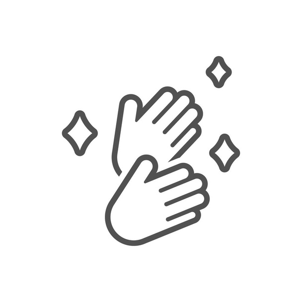 Cleanliness and health care.Sanitize your hands icon in flat style.Vector illustration. - Vektör, Görsel
