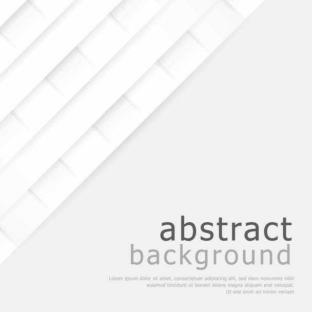 Абстрактный фон белый - серые прямоугольники, место для рекламного текста - векторная иллюстрация - Вектор,изображение