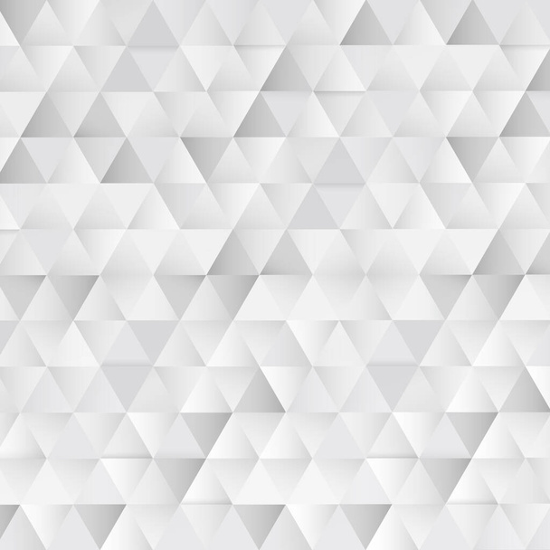 Abstract white - gray background texture with many triangles - Vector illustration - Vecteur, image