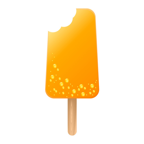 Lolly de hielo naranja
 - Vector, Imagen
