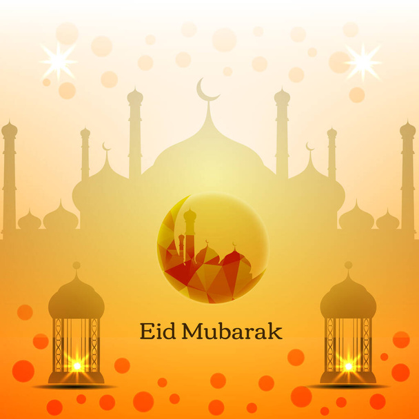Abstract Eid Mubarak Islamic vector background design vector - Vector, Image
