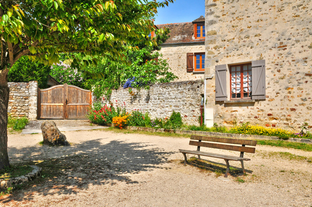 Ranska, viehättävä kylä Fjäännöville Val d Oise
 - Valokuva, kuva