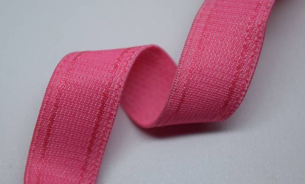 Pink knitted elastic bands for women's Bra. - Photo, Image