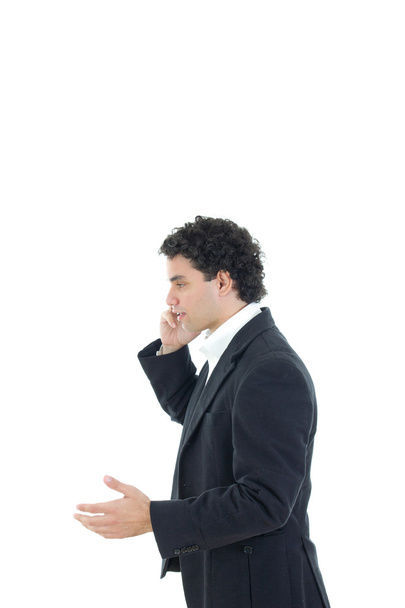Ill businessman talking on the phone - Photo, Image