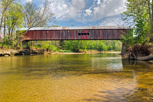 Cox ford καλυμμένη γέφυρα - Φωτογραφία, εικόνα
