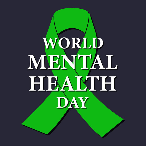  El Día Mundial de la Salud Mental es un día internacional de educación, sensibilización y promoción de la salud mental contra el estigma social. Ilustración vectorial. - Vector, Imagen