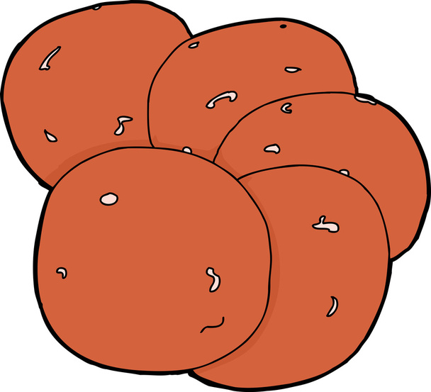 pepperoni segmenten - Vector, afbeelding