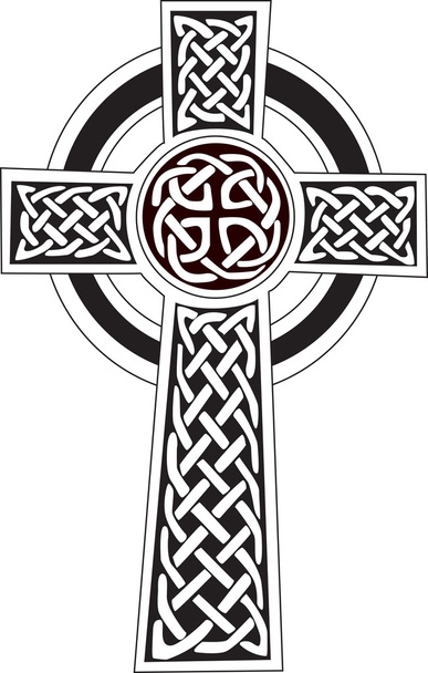 Symbole complexe croix celtique idéal pour le tatouage. Peut être entièrement modifié et mis à l'échelle. Vecteur, peut facilement changer ses couleurs
. - Vecteur, image