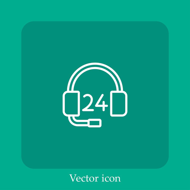 support vector icon linear icon.Line with Editable stroke - Vector, Image